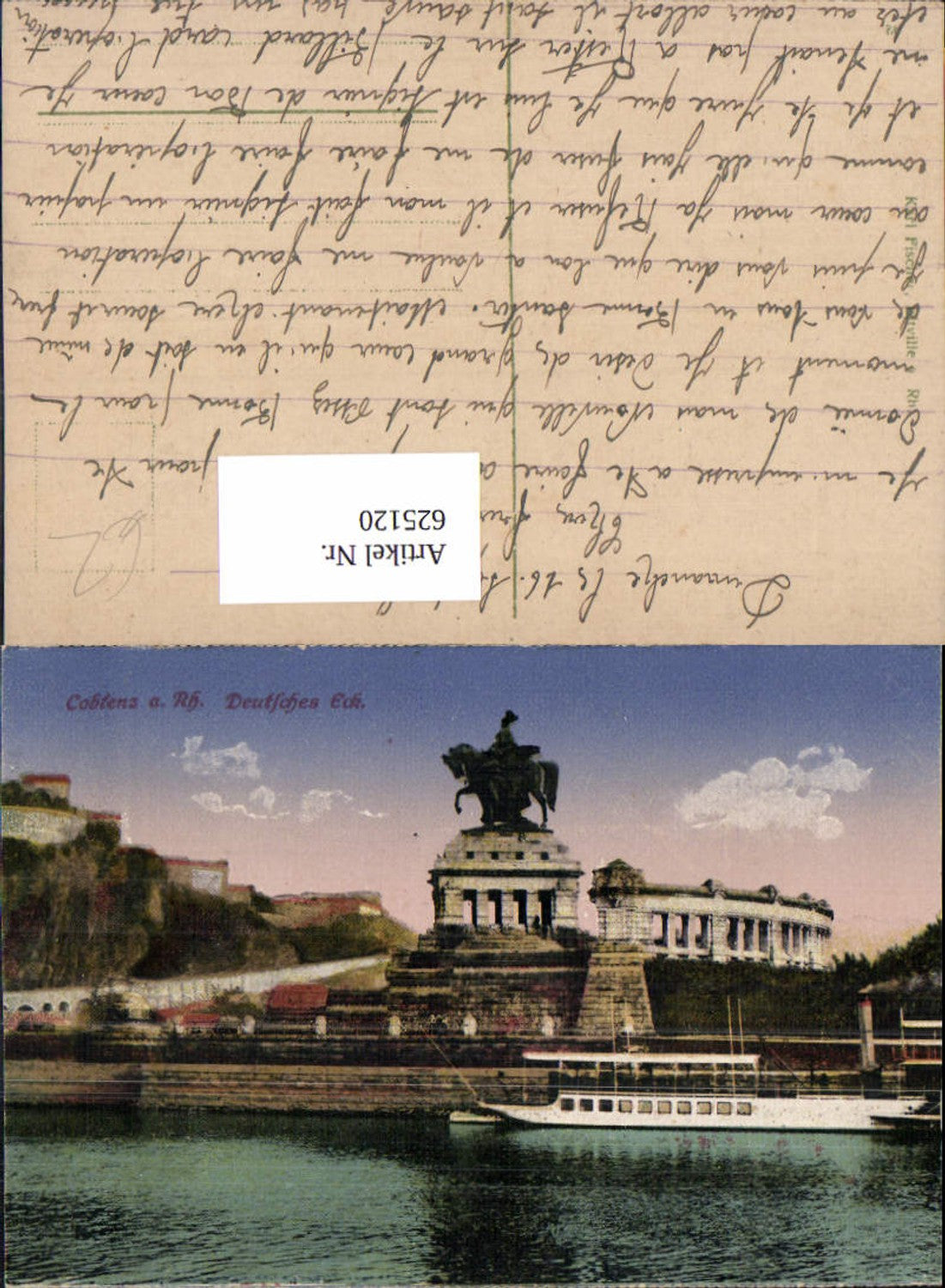 625120,Koblenz Coblenz a. Rhein Deutsches Eck Schiff