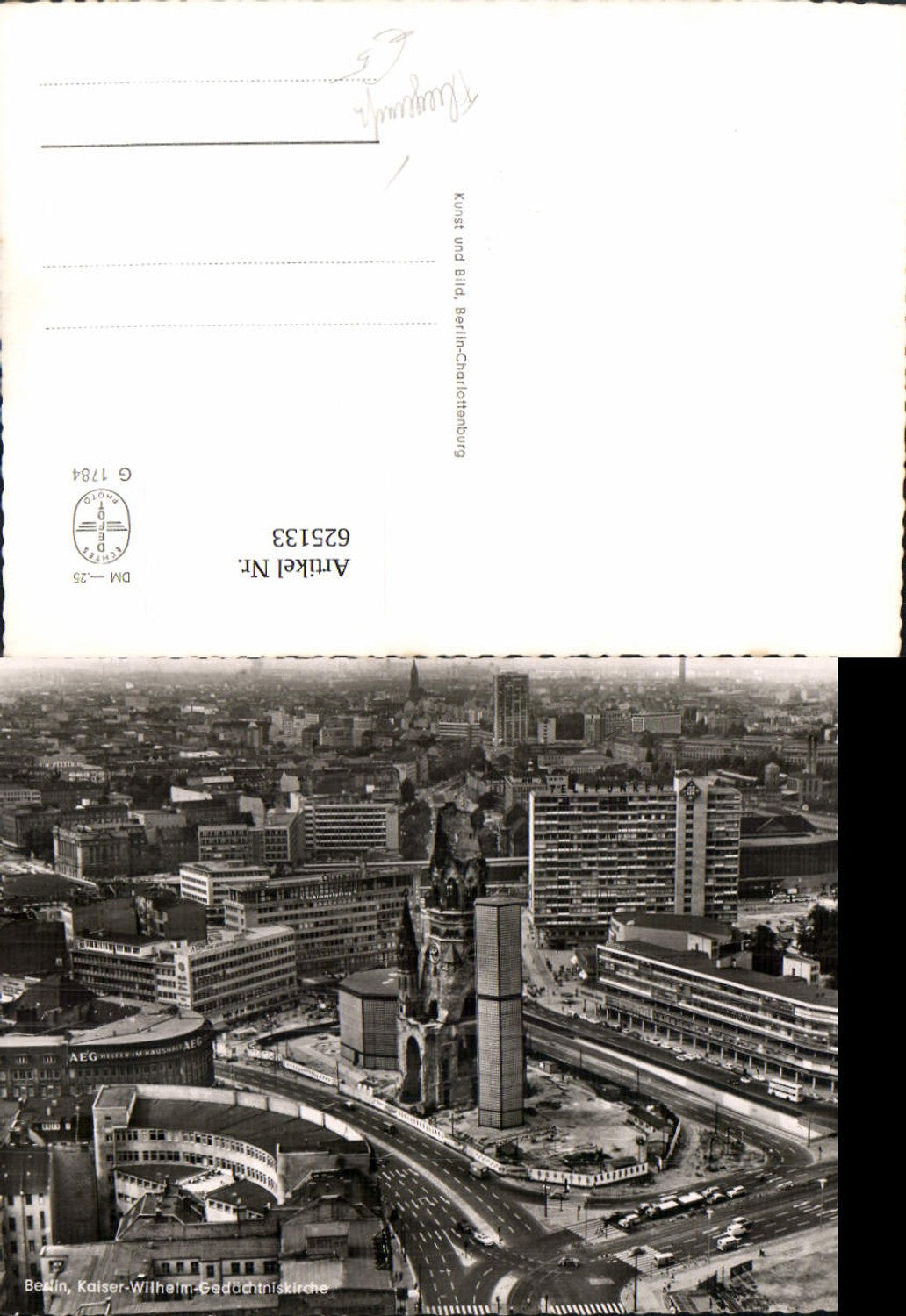 625133,Fliegeraufnahme Berlin Kaiser-Wilhelm-Gedächtniskirche Kirche