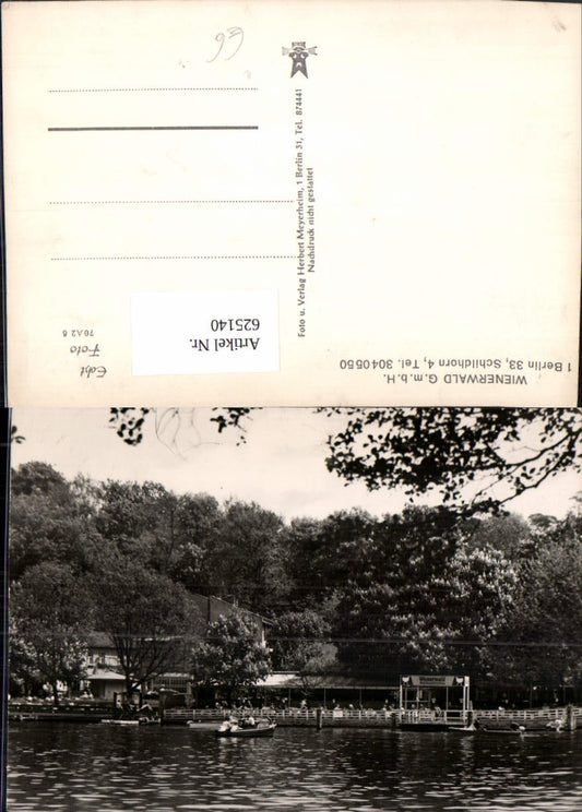 625140,Foto Ak Berlin Wienerwald Brathendlstation Boot
