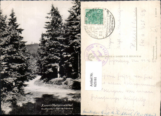 625161,Oberwiesenthal Hirschfalzweg m. Blick auf Fichtelberg