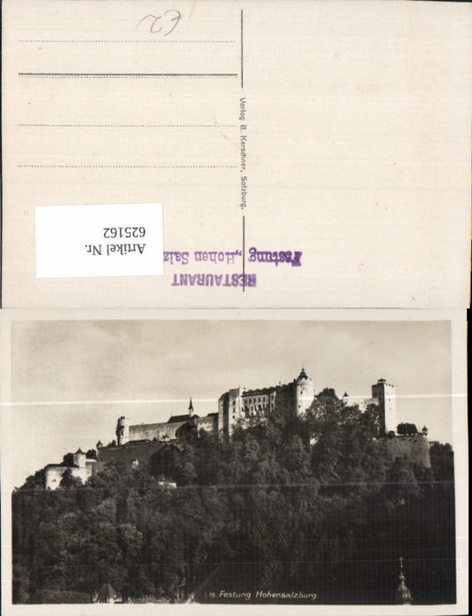 625162,Foto Ak Salzburg Festung Hohensalzburg