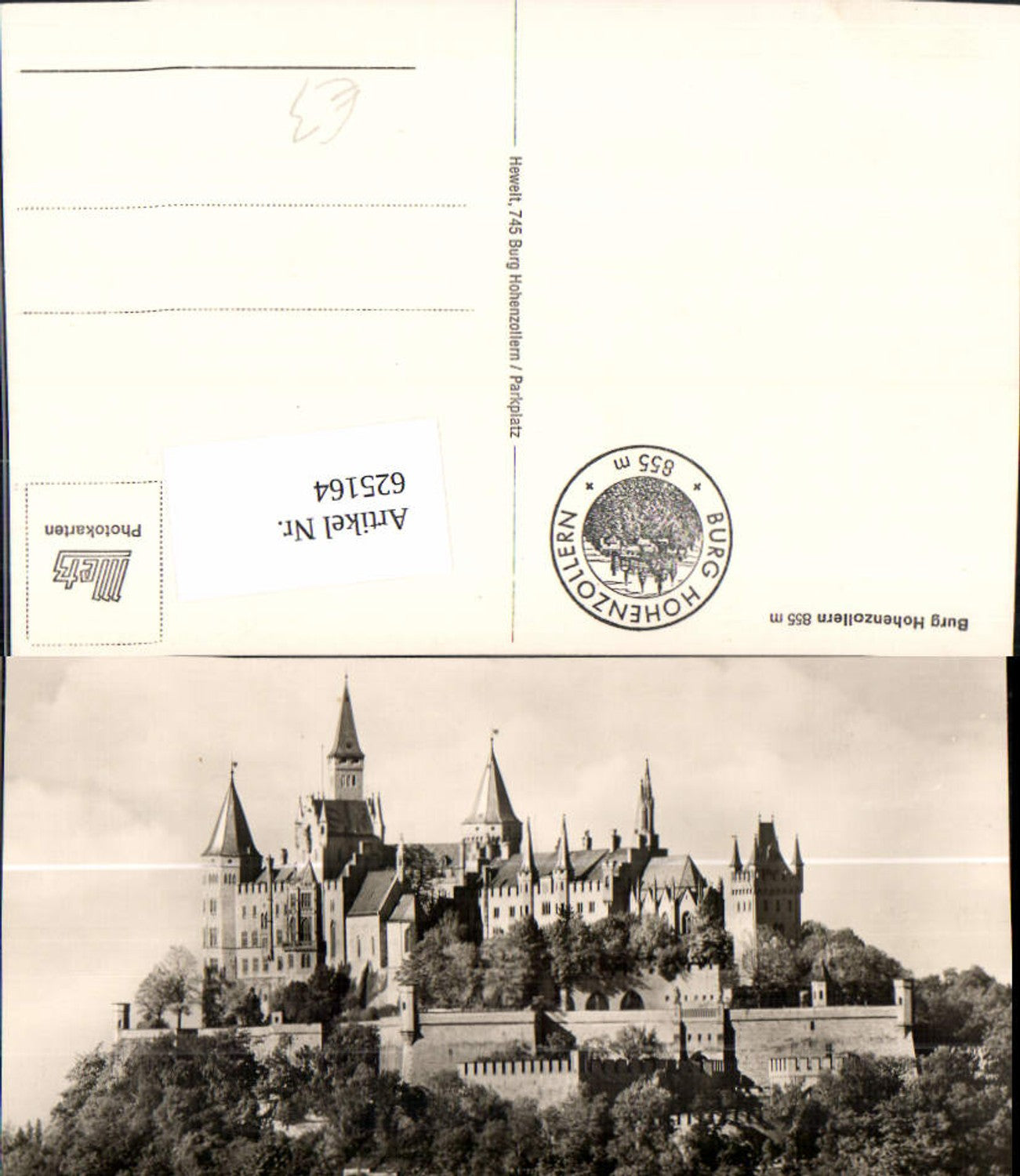 625164,Foto Ak Burg Hohenzollern Bisingen