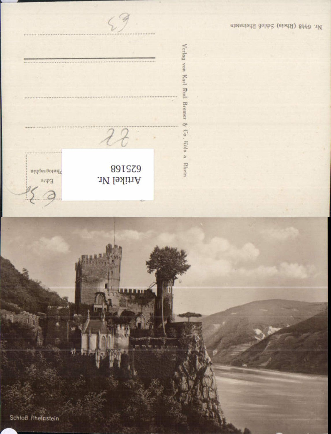 625168,Foto Ak Schloss Rheinstein