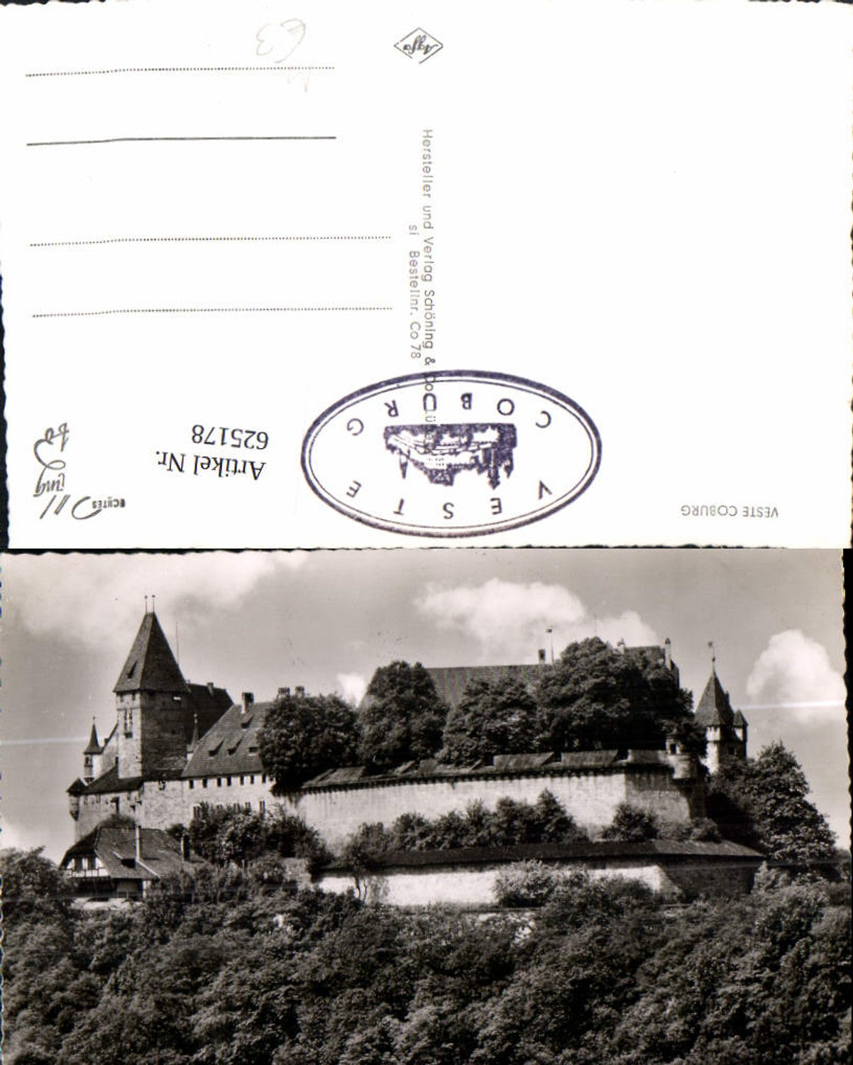 625178,Foto Ak Veste Coburg Burg