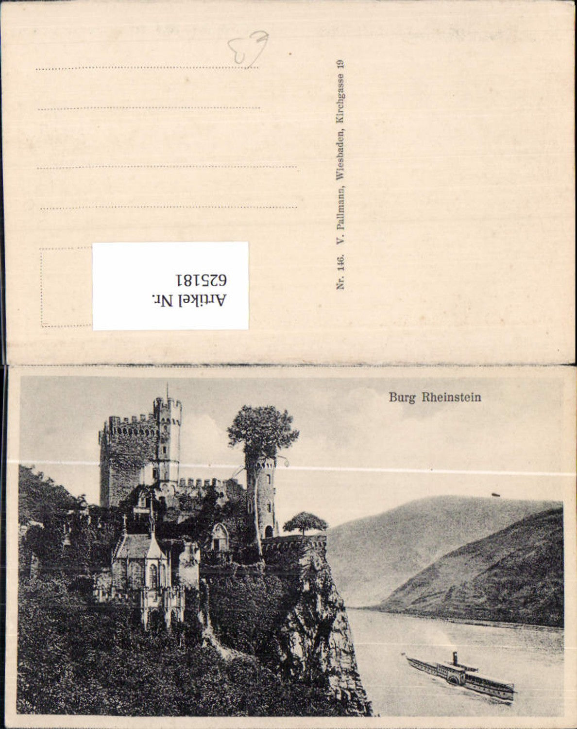 625181,Burg Rheinstein Schiff Dampfer