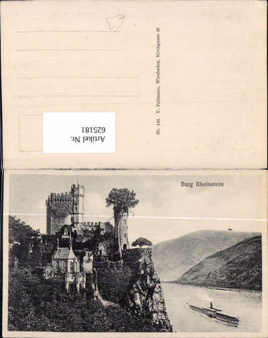 625181,Burg Rheinstein Schiff Dampfer