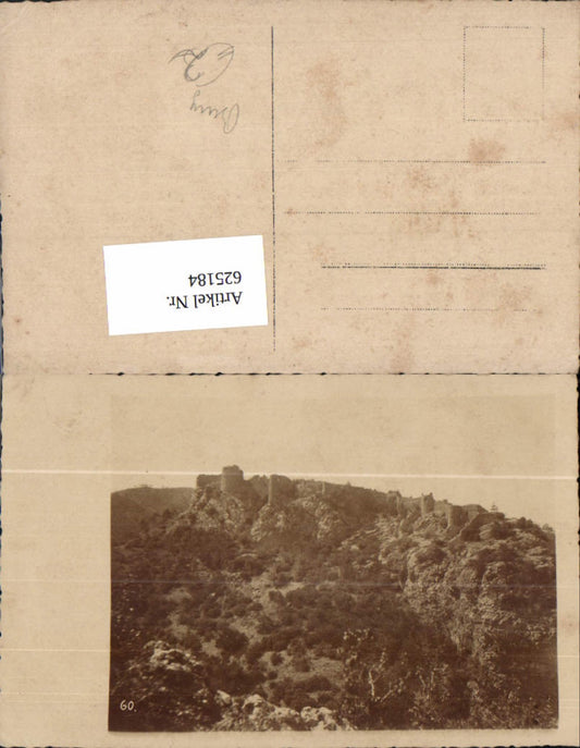 625184,Foto Ak Burg Ruine Landschaft
