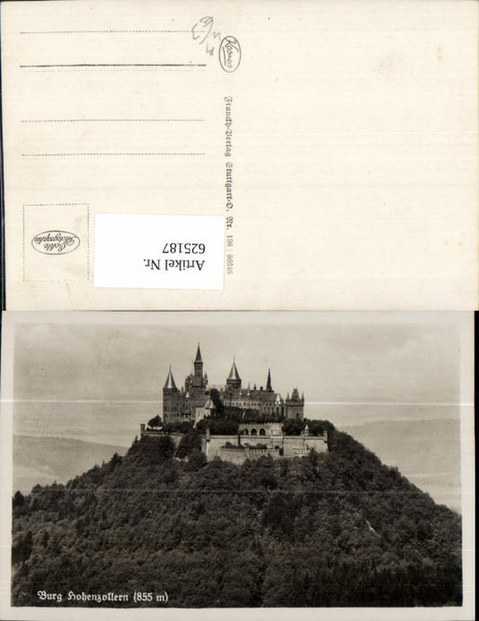 625187,Foto Ak Burg Hohenzollern Bisingen