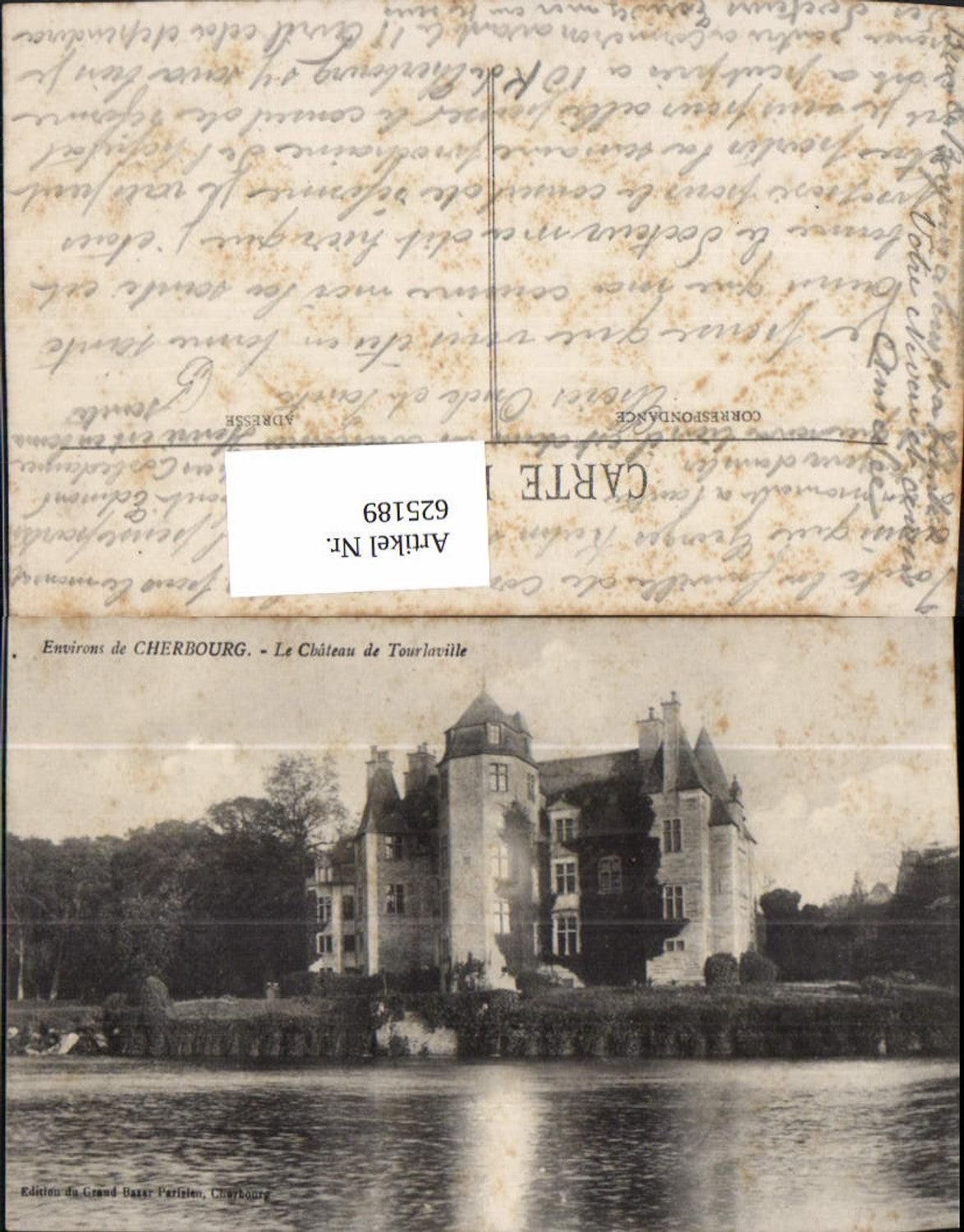 625189,Environs de Cherbourg Le Chateau de Tourlaville Schloss France