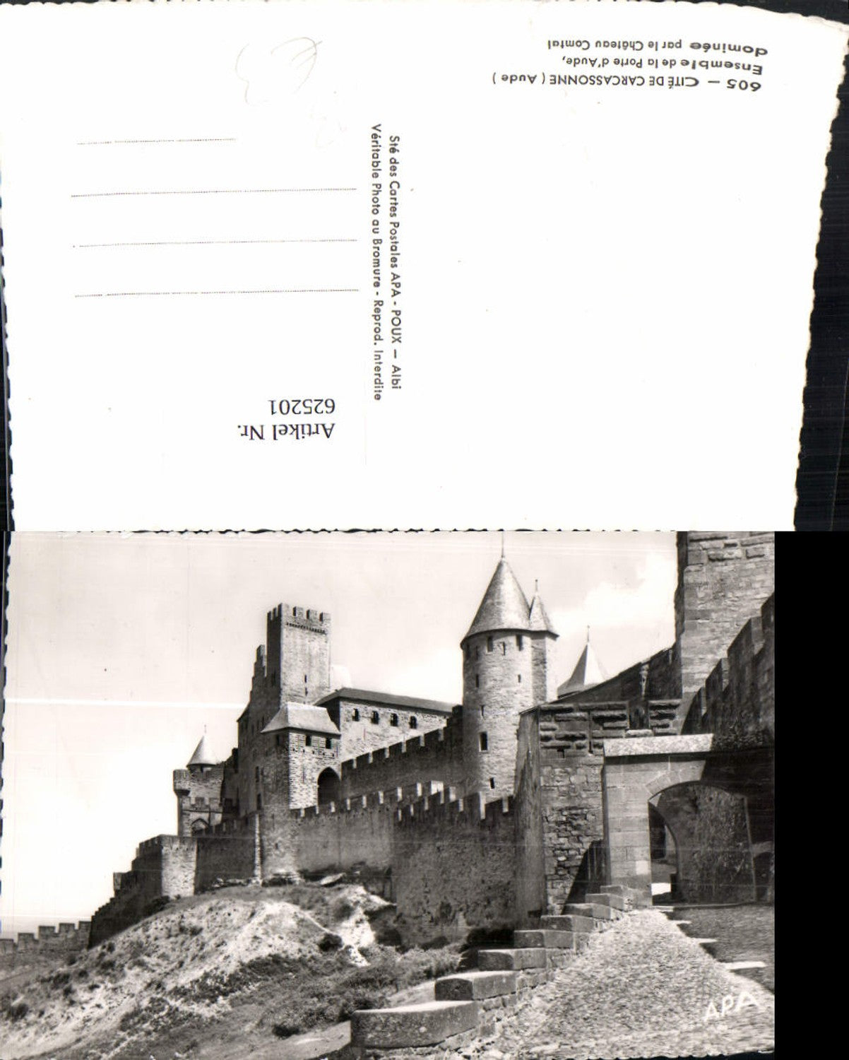 625201,Foto Ak Cite de Carcassonne Aude Chateau Comtal Burg France