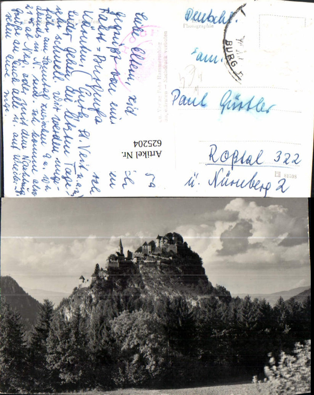 625204,Foto Ak Launsdorf Burg Schloss Hochosterwitz Kärnten