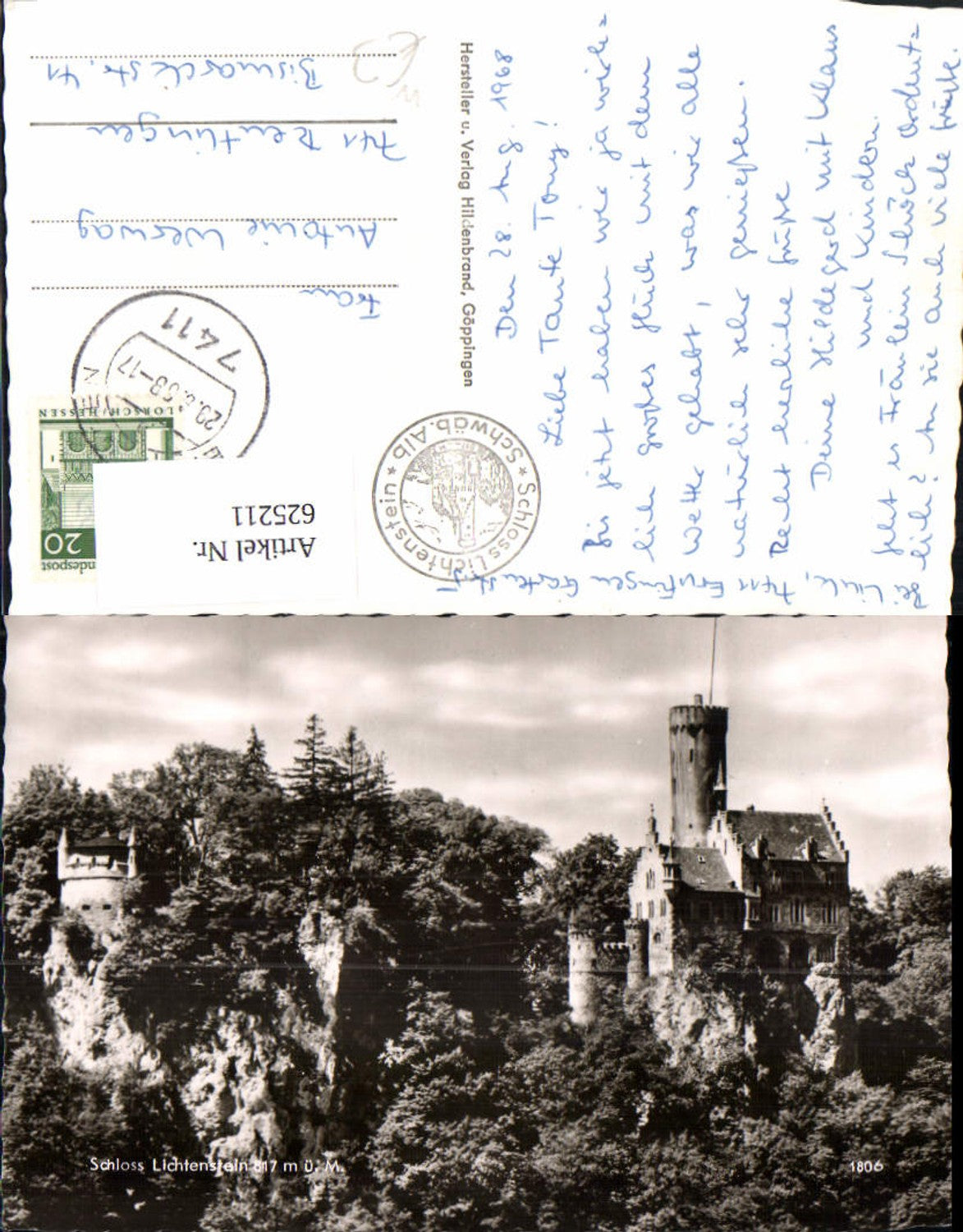 625211,Foto Ak Honau Lichtenstein Schloss Lichtenstein