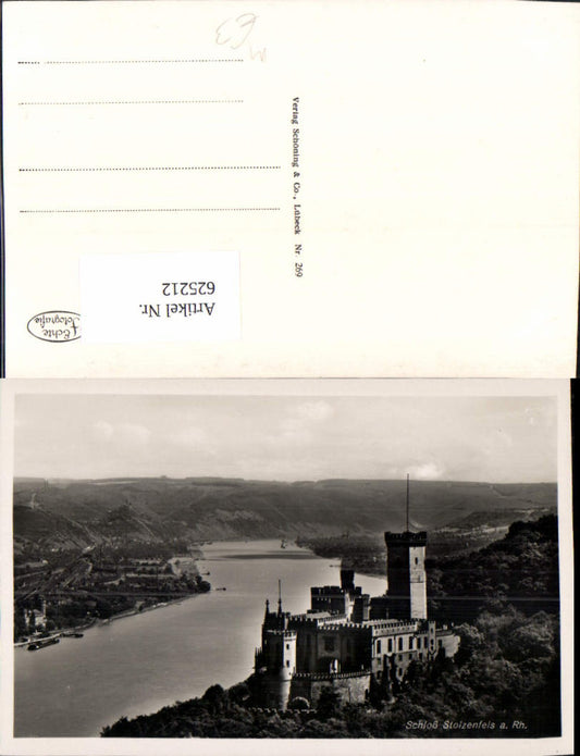 625212,Foto Ak Schloss Stolzenfels a. Rhein