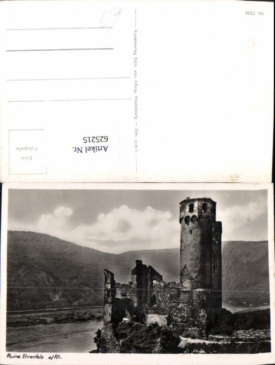 625215,Foto Ak Ruine Ehrenfels Burg