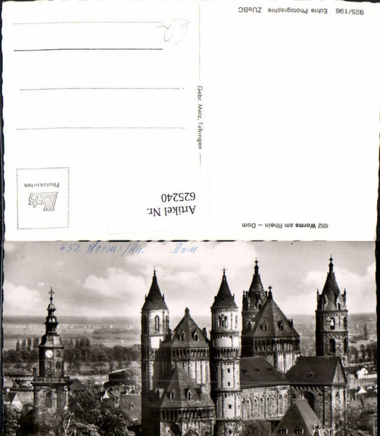 625240,Foto Ak Worms a. Rhein Dom