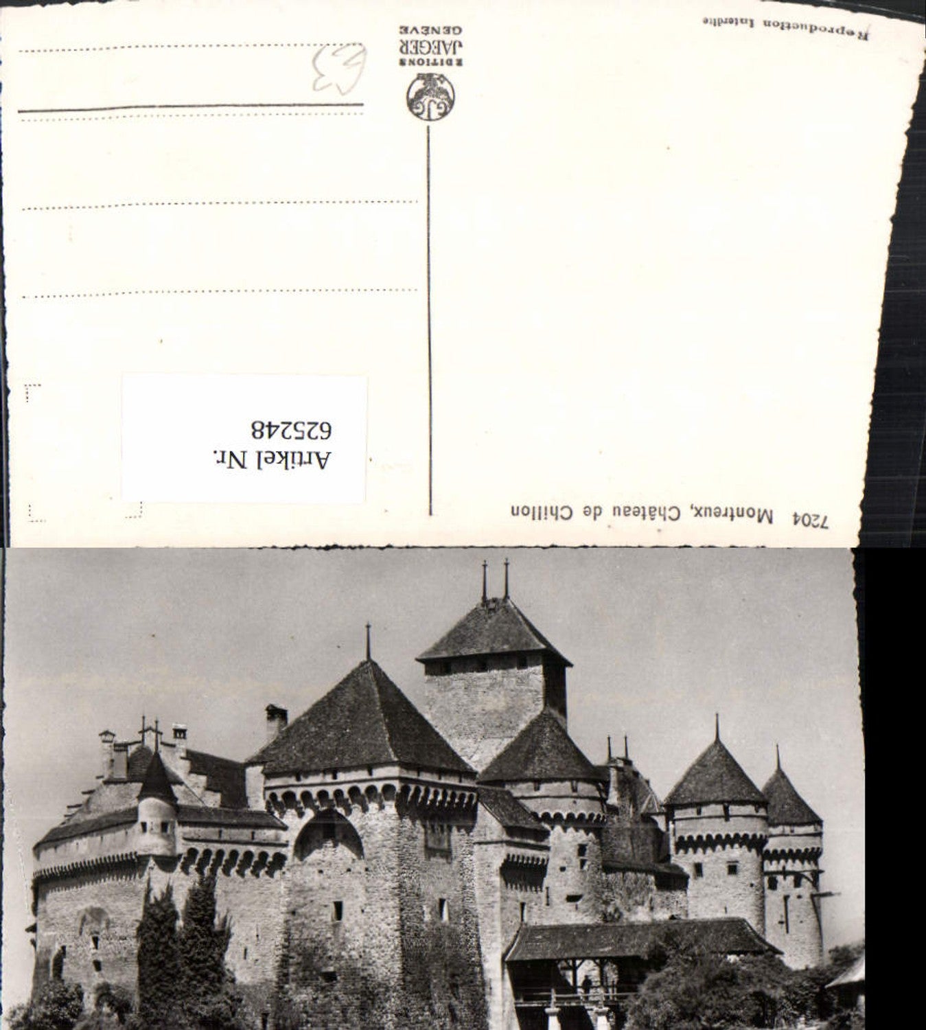 625248,Foto Ak Montreux Chateau de Chillon Schloss France