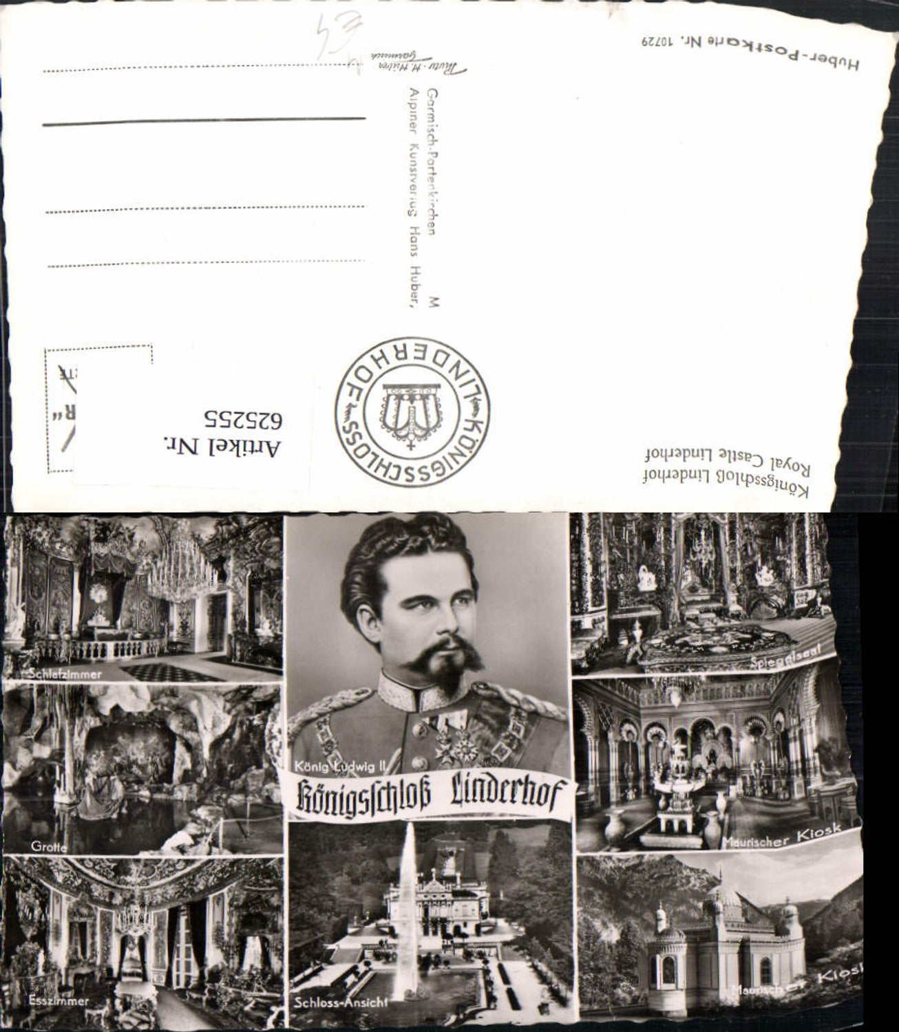 625255,Mehrbild Ak Königsschloss Linderhof Royal Castle Linderhof König Ludwig II Adel Interieur