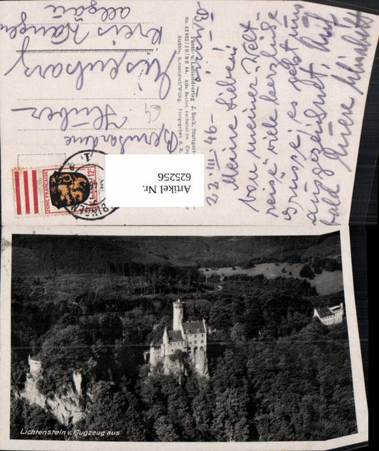 625256,Lichtenstein v. Flugzeug aus Schloss Burg