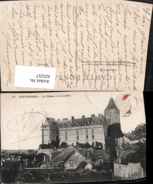 625257,Chateaudun Le Chateau vu du Griffon Schloss France
