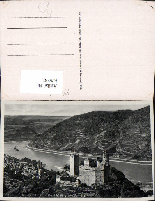 625261,Die Schönburg b. Oberwesel Burg