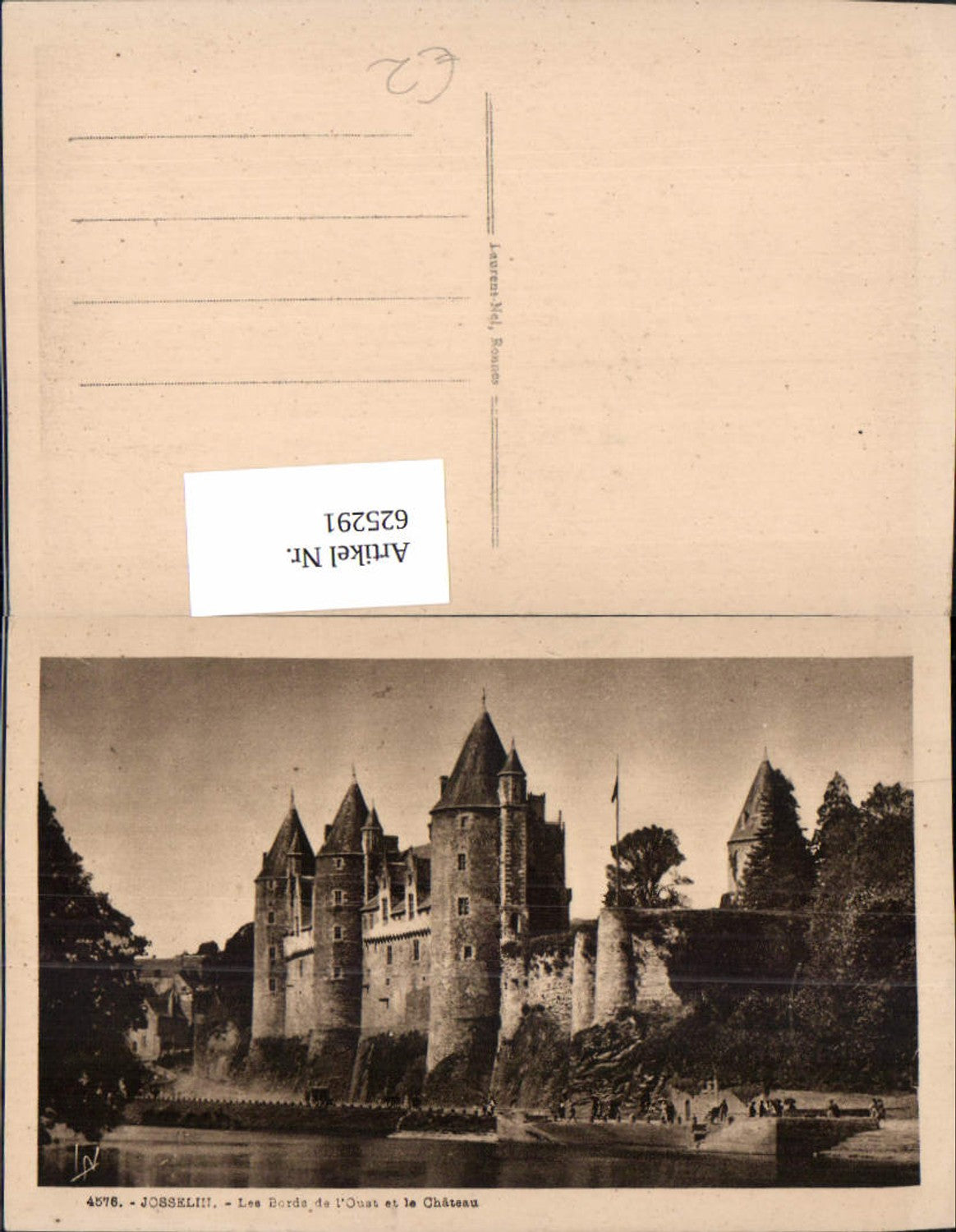 625291,Josselin Les Bords de l Oust et le Chateau Schloss France