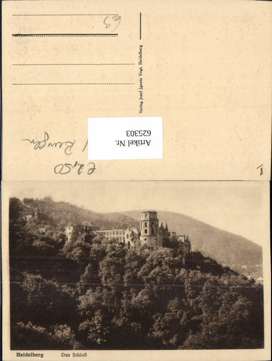625303,Heidelberg Das Schloss