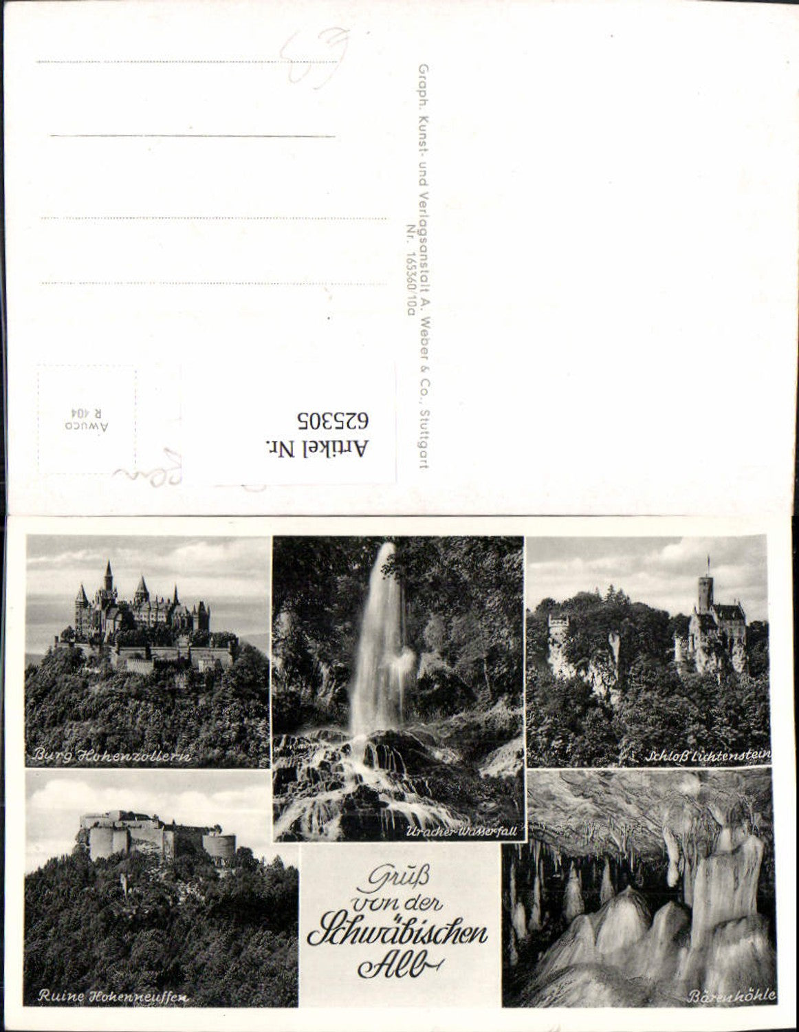 625305,Mehrbild Ak Schwäbischen Alb Burg Hohenzollern Schloss Lichtenstein Bärenhöhle