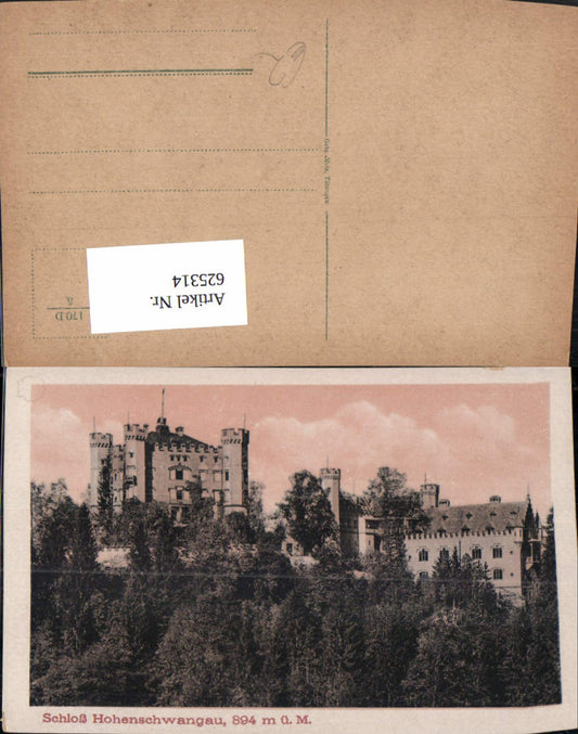 625314,Schwangau Schloss Hohenschwangau