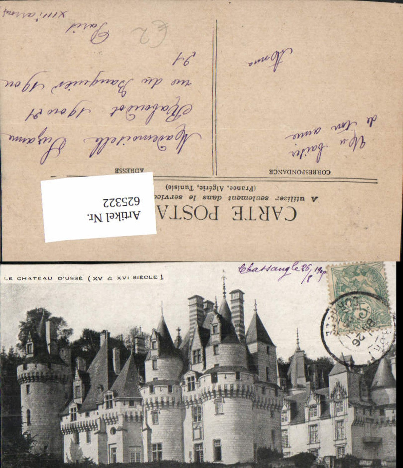 625322,Le Chateau d Usse Schloss France
