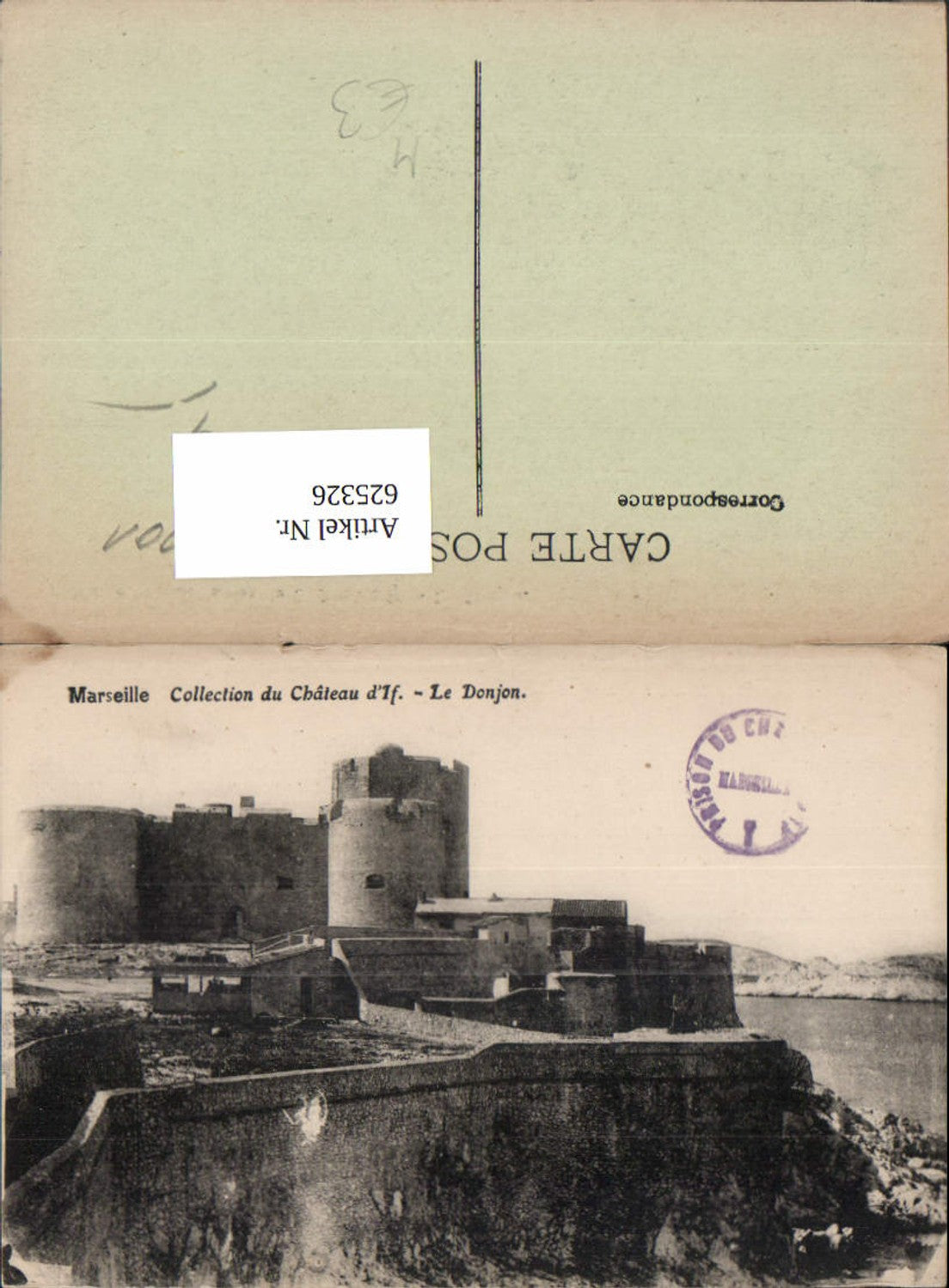 625326,Marseille Collection du Chateau d If Le Donjon Schloss France