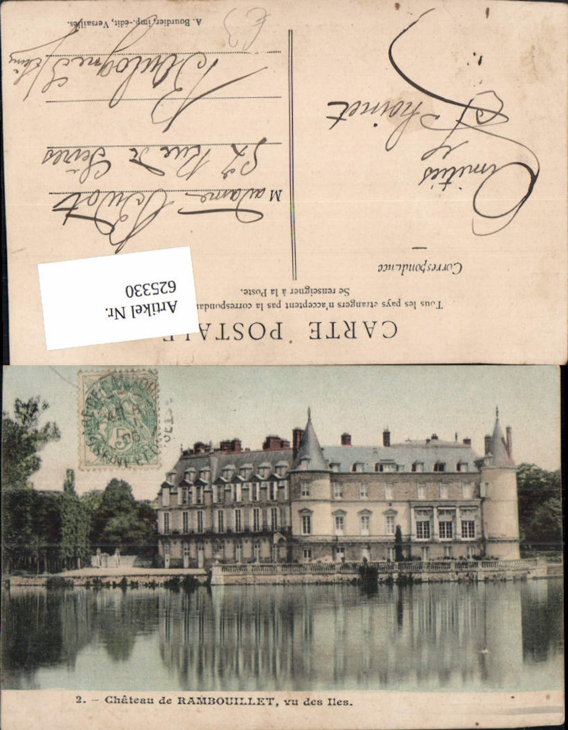 625330,Chateau de Rambouillet vu des Iles Schloss France