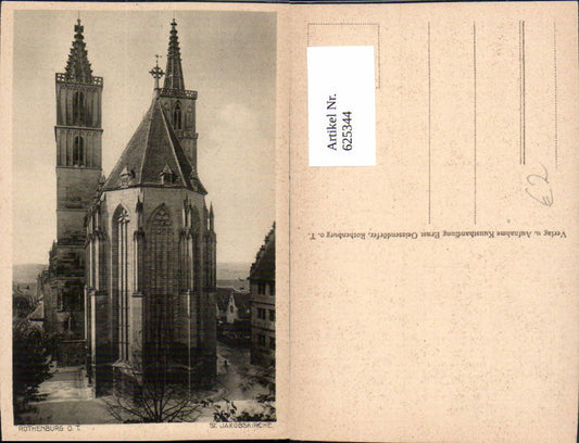 625344,Rothenburg ob der Tauber St Jakobskirche Kirche