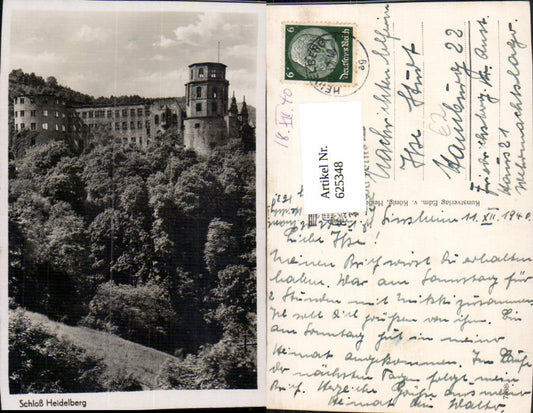 625348,Foto Ak Schloss Heidelberg