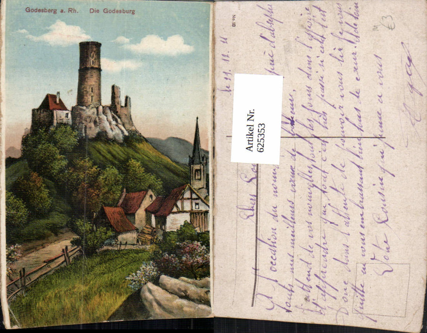 625353,Godesberg a. Rhein Die Godesburg Burg