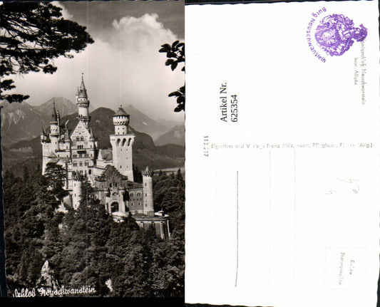 625354,Foto Ak Schwangau Schloss Neuschwanstein