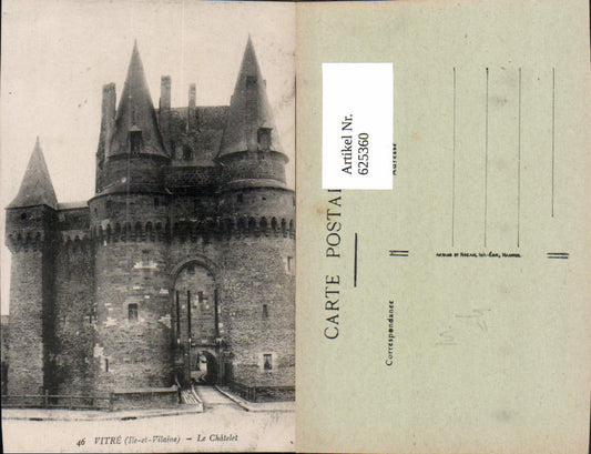 625360,Vitre Ile-et-Vilaine Le Chatet Schloss Burg France