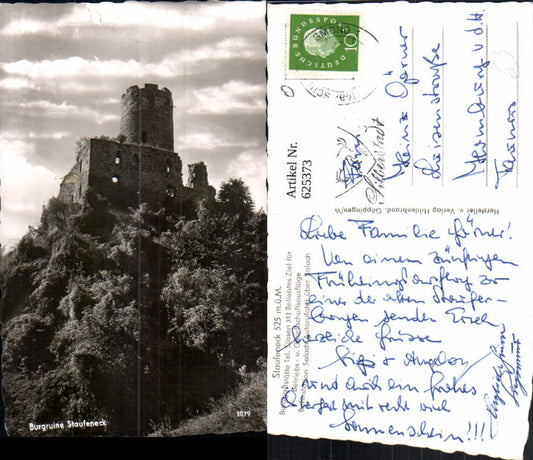 625373,Foto Ak Staufeneck Burgruine Burg Ruine