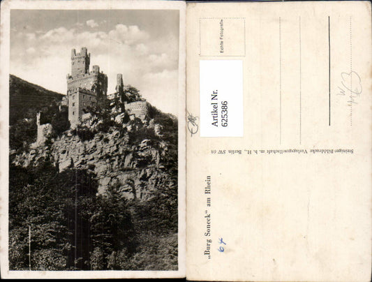 625386,Foto Ak Burg Soneck a. Rhein Niederheimbach Burg Sooneck