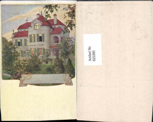 625393,Künstler Ak Schloss