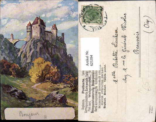 625394,Künstler Ak Burg Schloss Landschaft