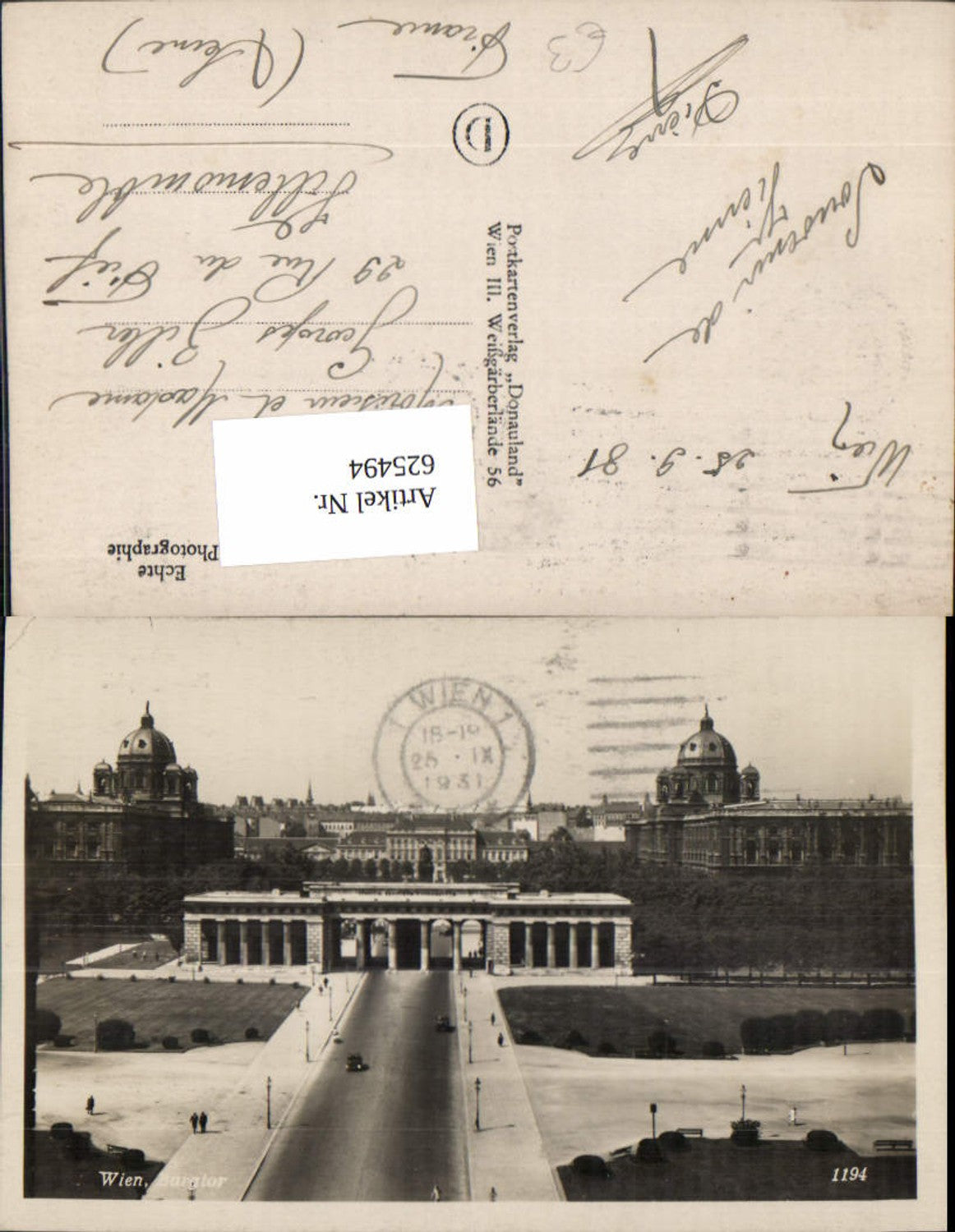 Alte Ansichtskarte – Old Postcard