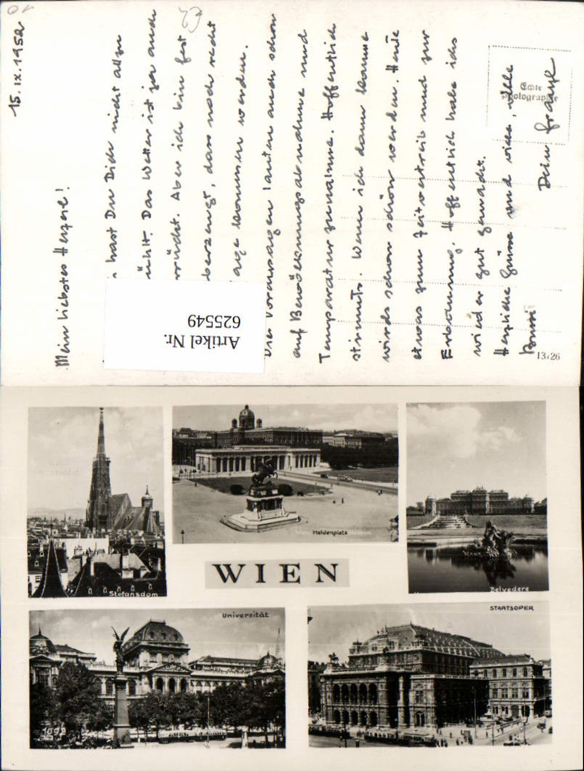Alte Ansichtskarte – Old Postcard