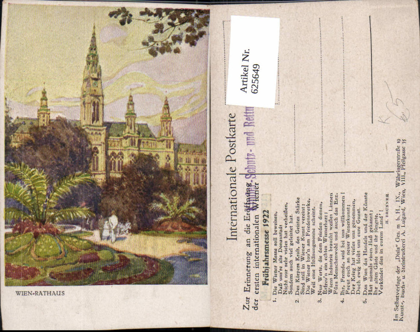 Alte Ansichtskarte – Old Postcard