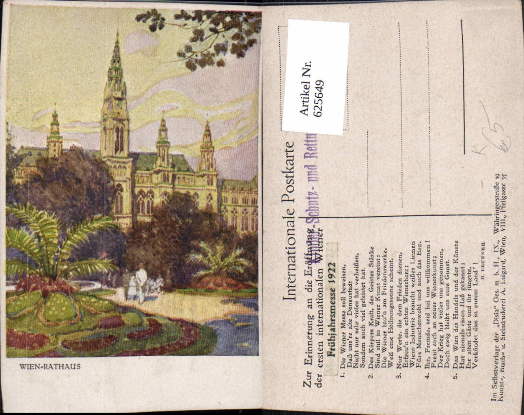 Alte Ansichtskarte – Old Postcard
