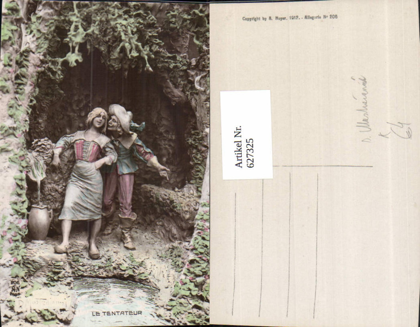 627325,Künstler Ak Domenico Mastroianni le Tentateur Paar b. Quelle