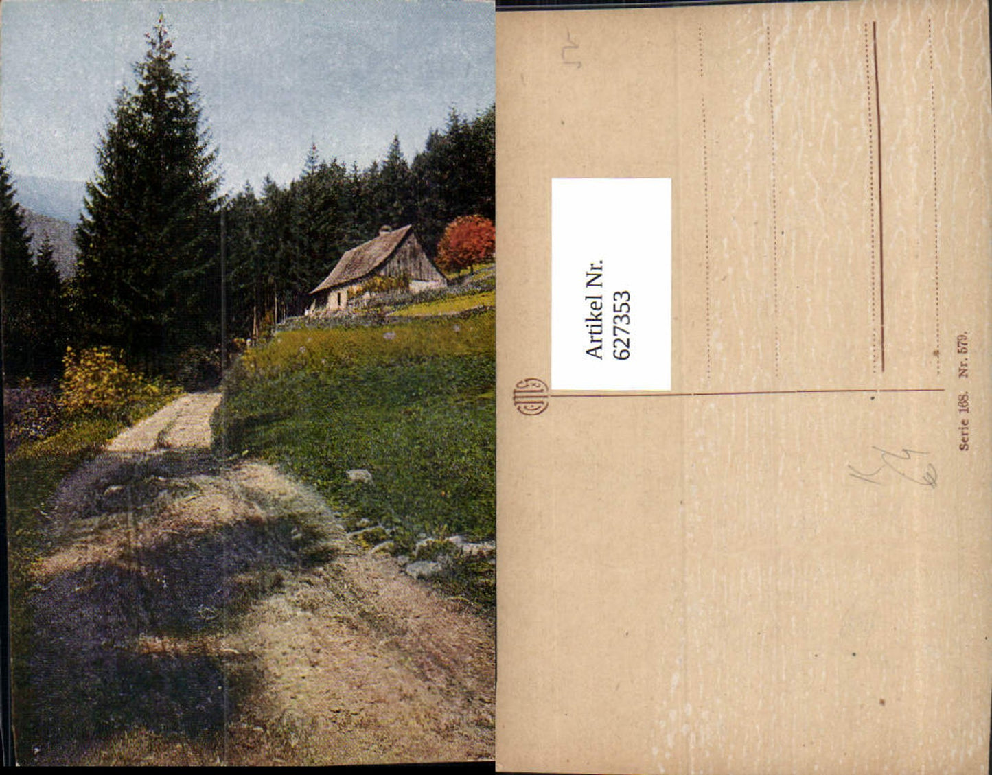 627353, Artist AK House Hut Landscape