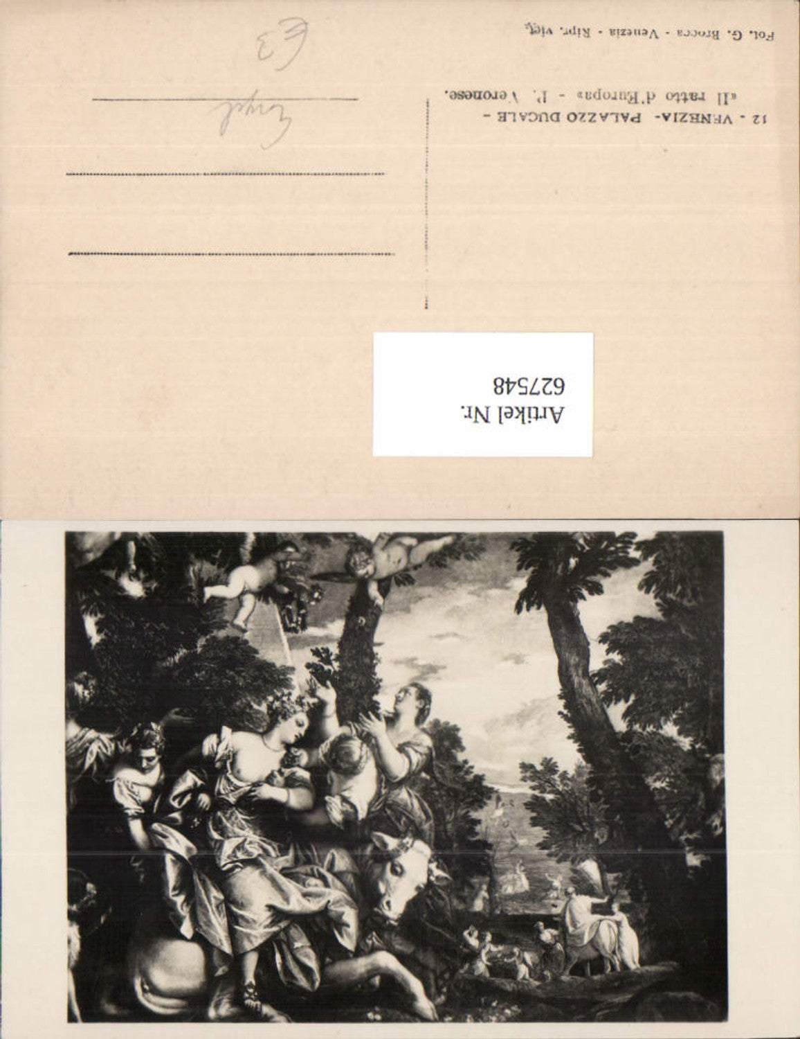 627548,Künstler AK Engel Schutzengel Kinder Venezia Palazzo Ducale