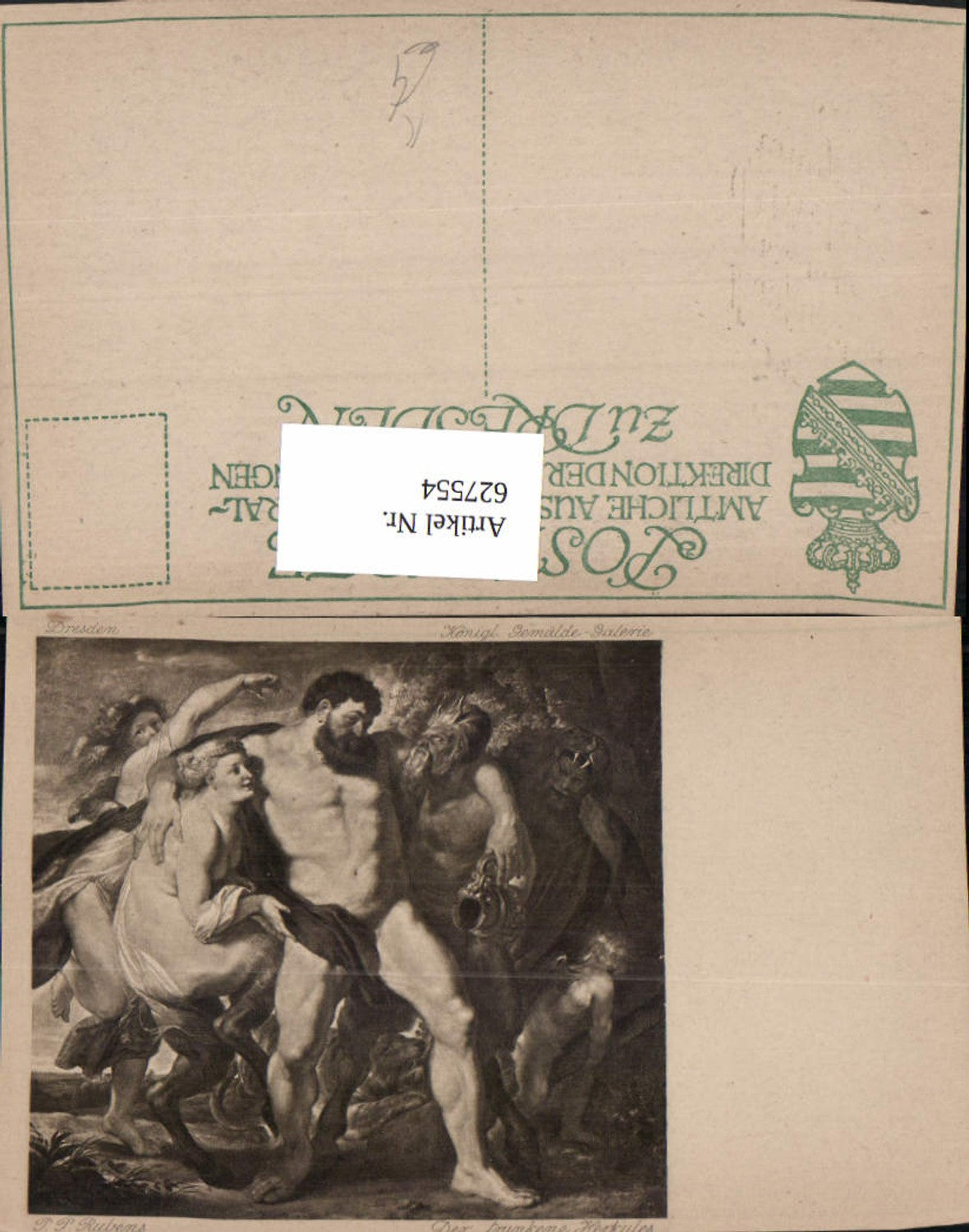 627554,Künstler Ak Peter Paul Rubens Der trunkene Herkules