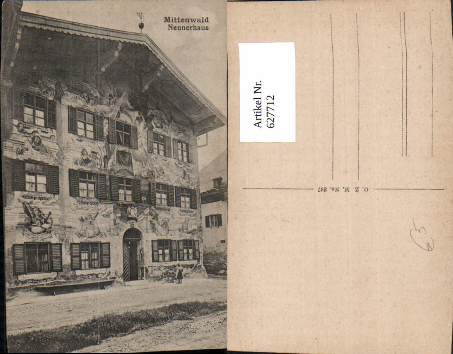 627712, Mittenwald Neunerhaus Artful facade