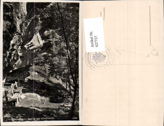 627727,Foto Ak Starzlachklamm-Partie a. Höhenweg b. Sonthofen